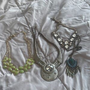 Elegant Multi-Color Necklace Set